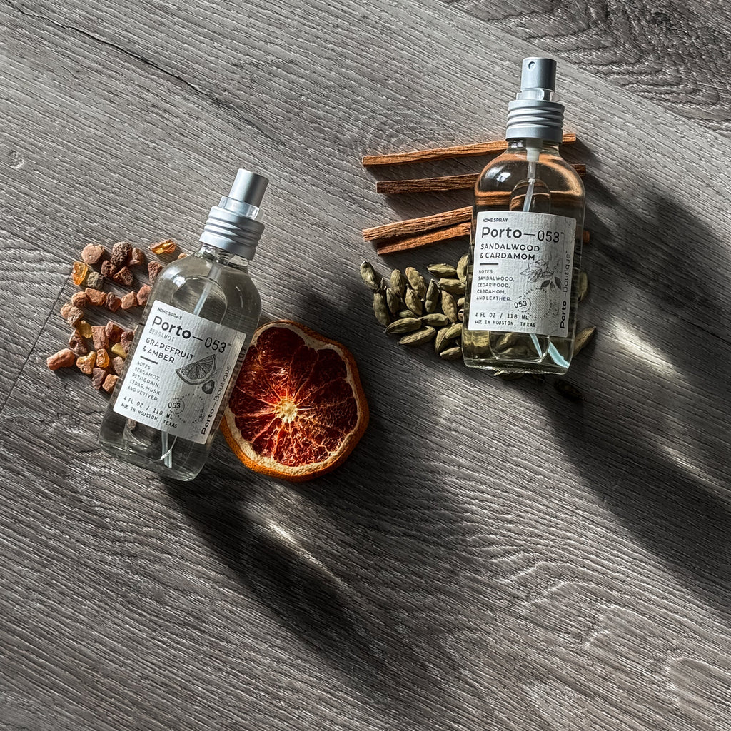Porto-053 Room Spray – Linen & Fabric Freshener – High Fragrance Concentration – Vegan & Handmade in USA – 4 oz