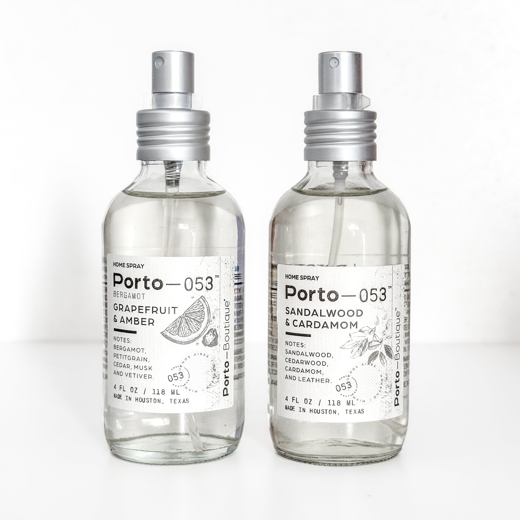 Porto-053 Room Spray – Linen & Fabric Freshener – High Fragrance Concentration – Vegan & Handmade in USA – 4 oz