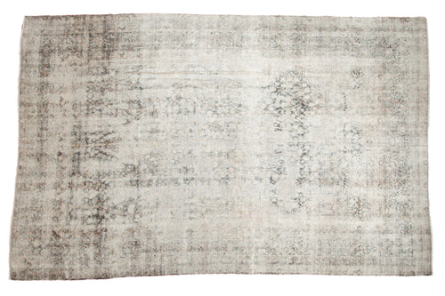 Antique Distressed Kerman Carpet 8.5x13.5, hand-knotted one of a kind piece