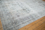 Back of the hand-knotted rug showing construction