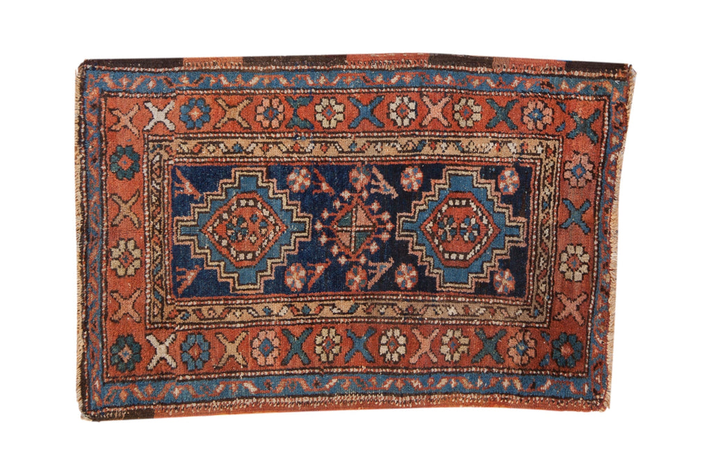 Antique Heriz Rug 2.5x4.5, hand-knotted one of a kind piece
