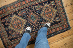 Full overhead view of Karaja rug 3x4.5