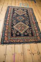 Back of the hand-knotted rug showing construction