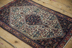Back of the hand-knotted rug showing construction