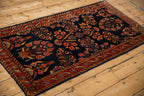 Back of the hand-knotted rug showing construction