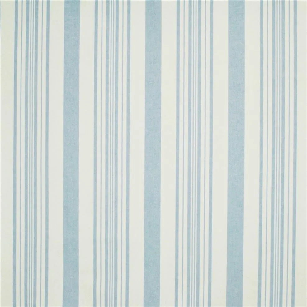 FRL5187-01 Beach Road Dhurrie Stripe Seaspray by Ralph Lauren Fabric