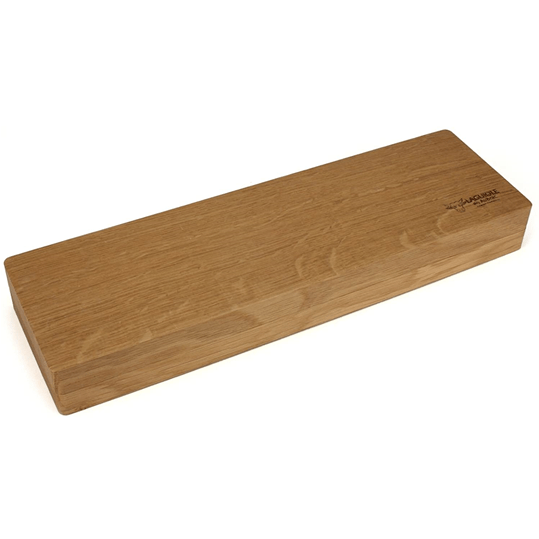 Closed oak wood presentation box