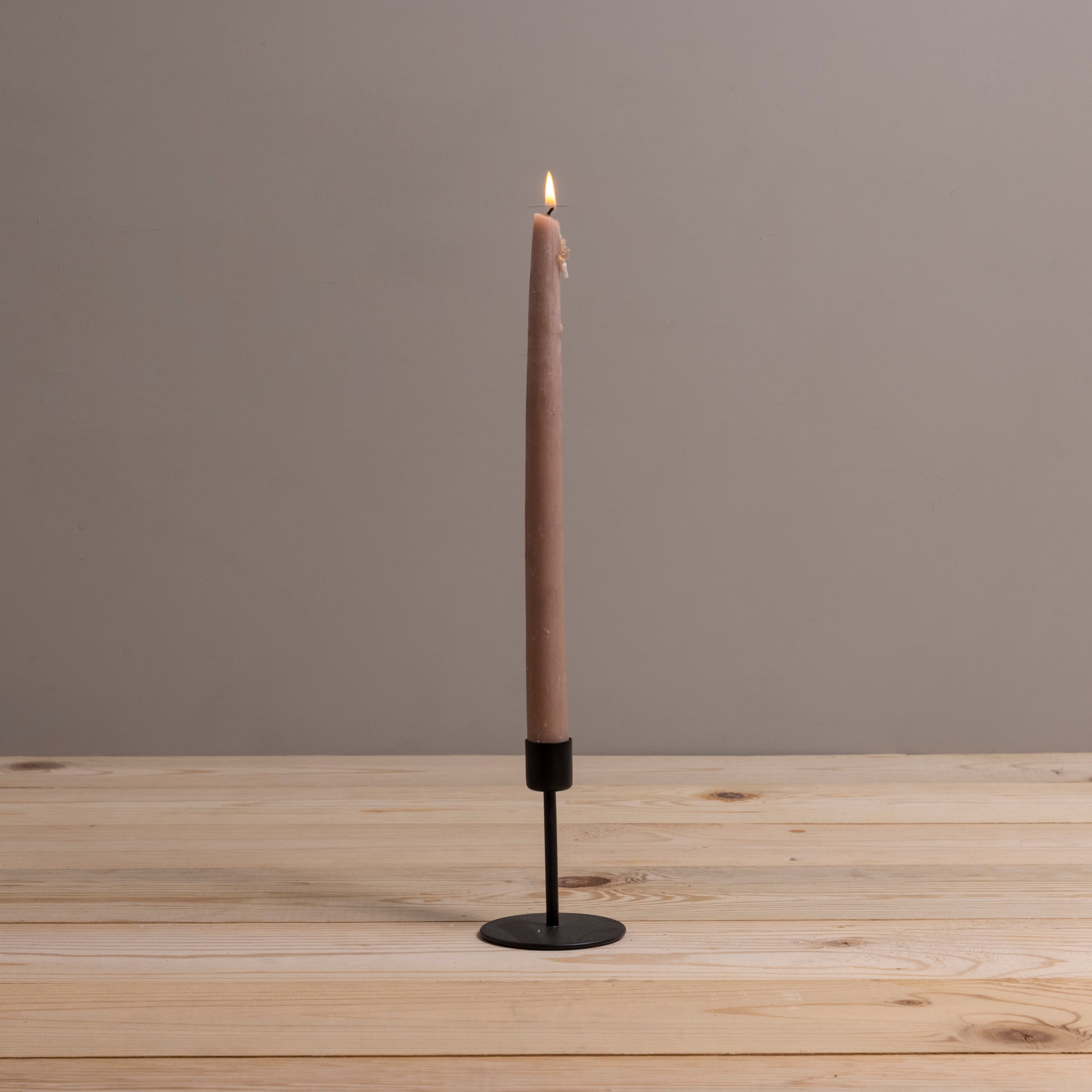 Kent Black Taper Candle Holder, Medium
