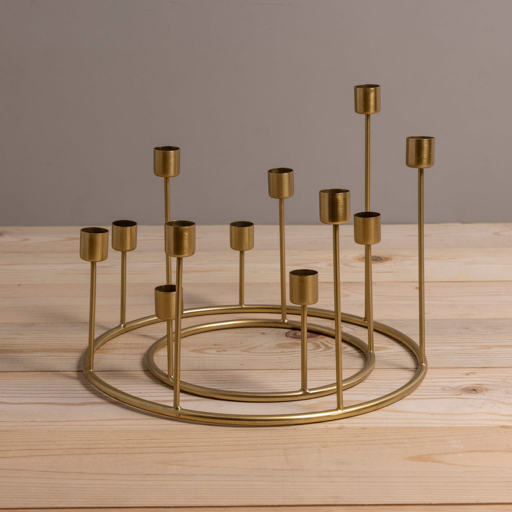 Kent Gold Candlestick Wreath, Large