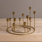 Kent Gold Candlestick Wreath, Large
