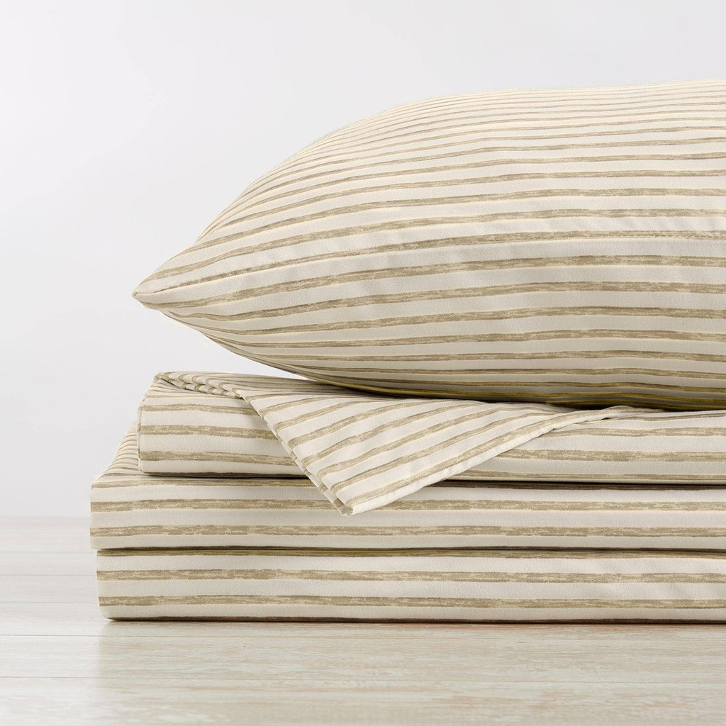 Striped Microfiber Sheet Set