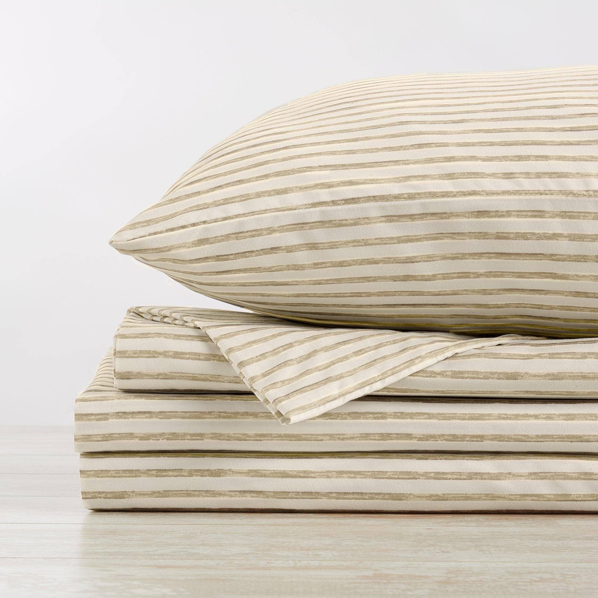 Striped Microfiber Sheet Set