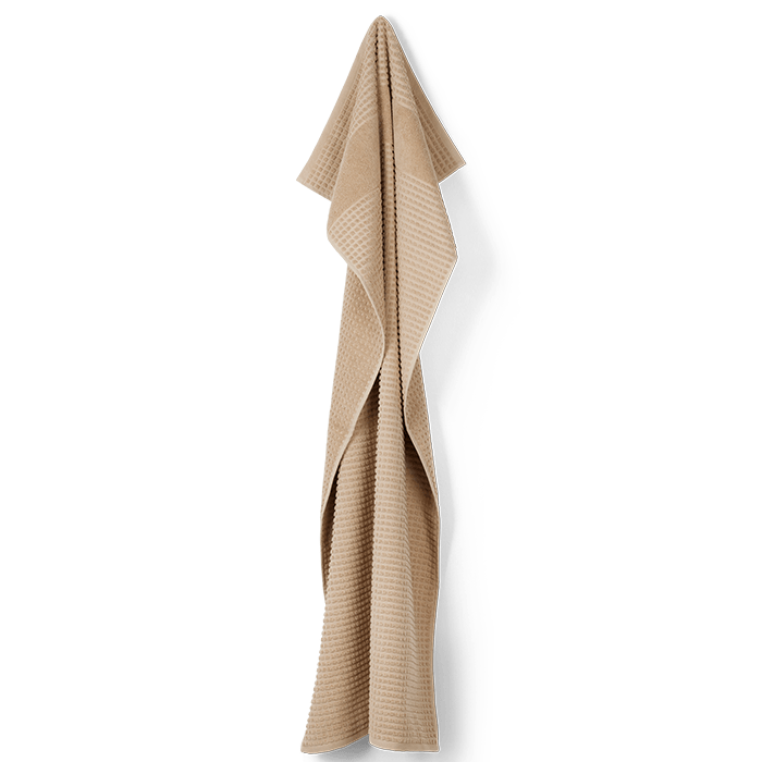 JUNA Check Bath Sheet, Sand