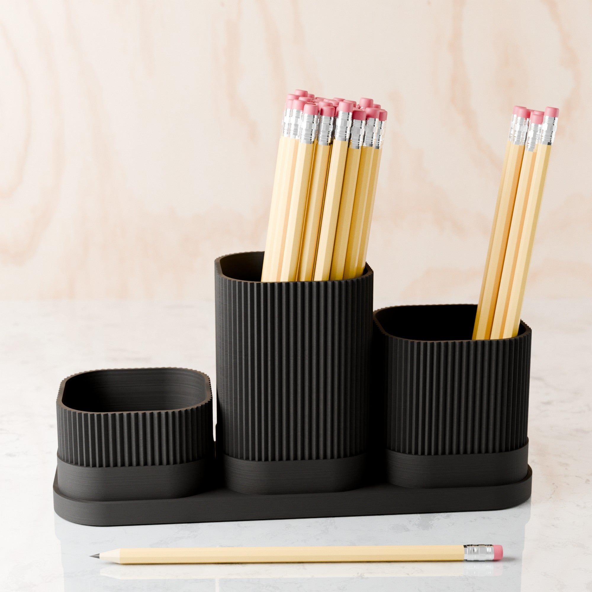 3 Piece Pencil Holder from Modernized Pottery