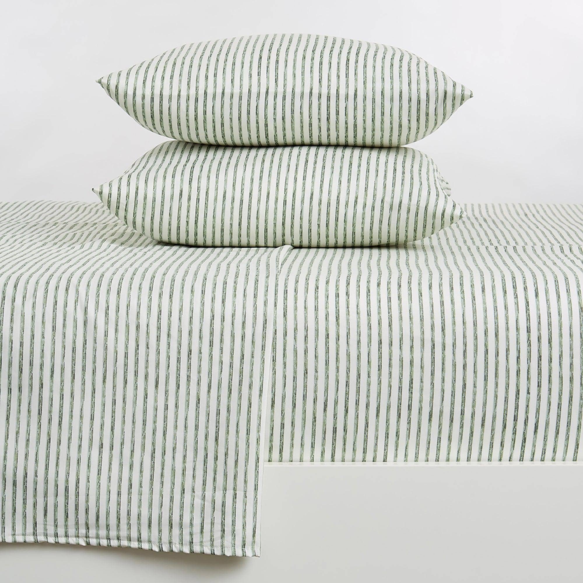 Striped Microfiber Sheet Set