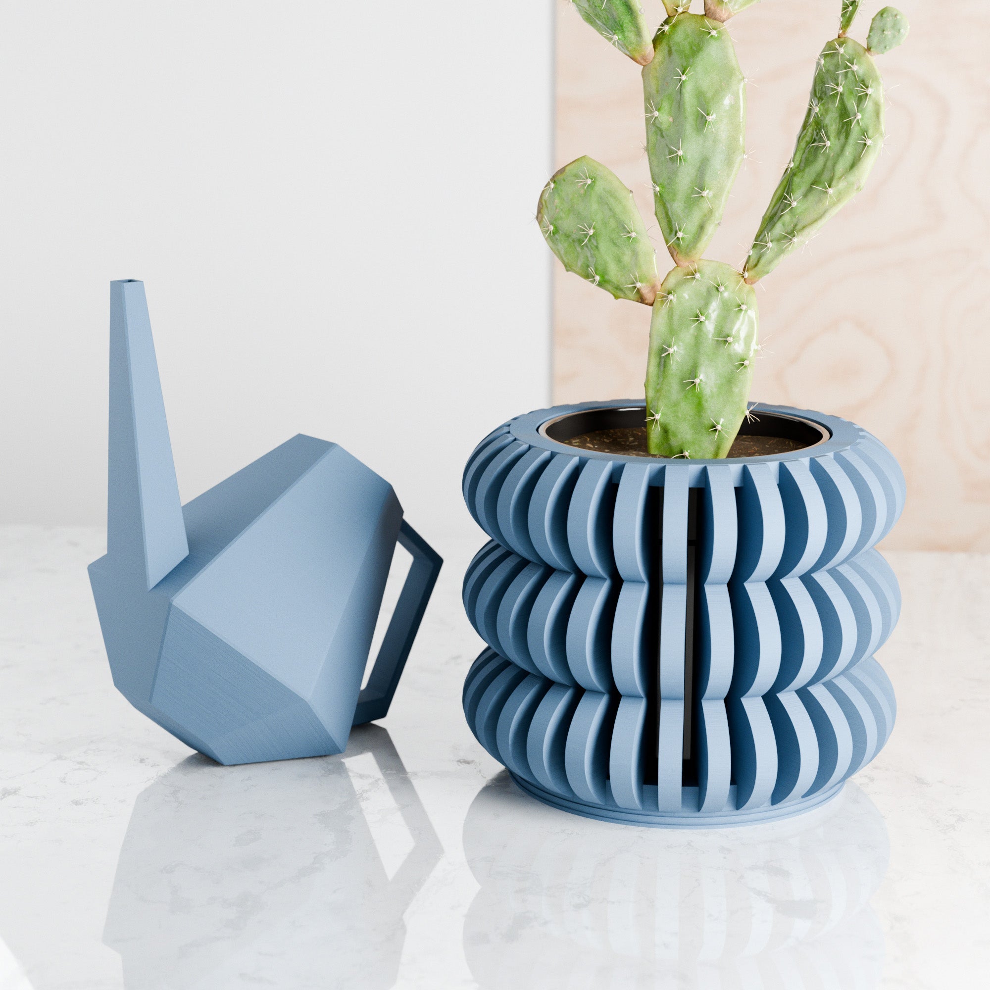 Triple Bubble Orchid Planter from Modernized Pottery