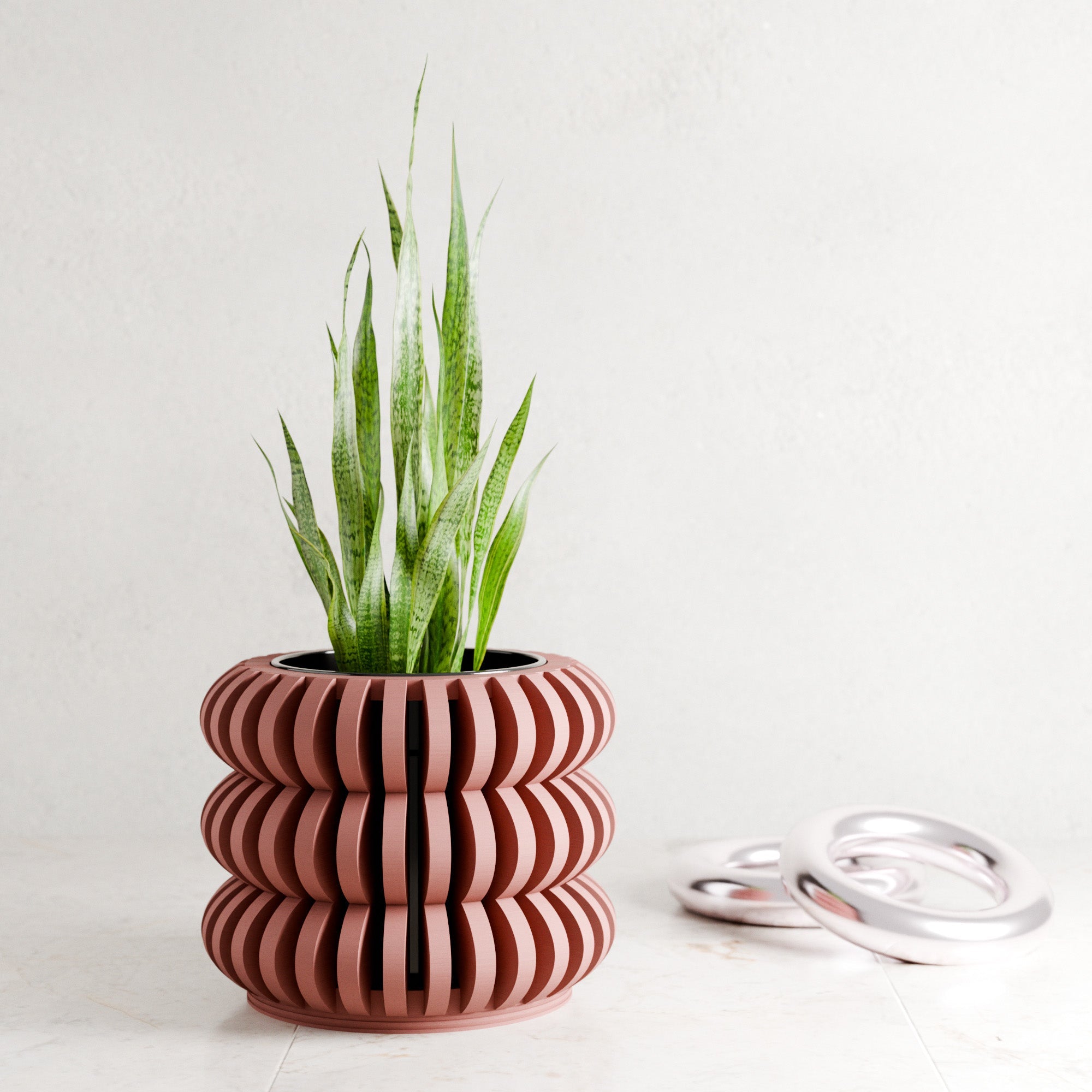 Triple Bubble Orchid Planter from Modernized Pottery