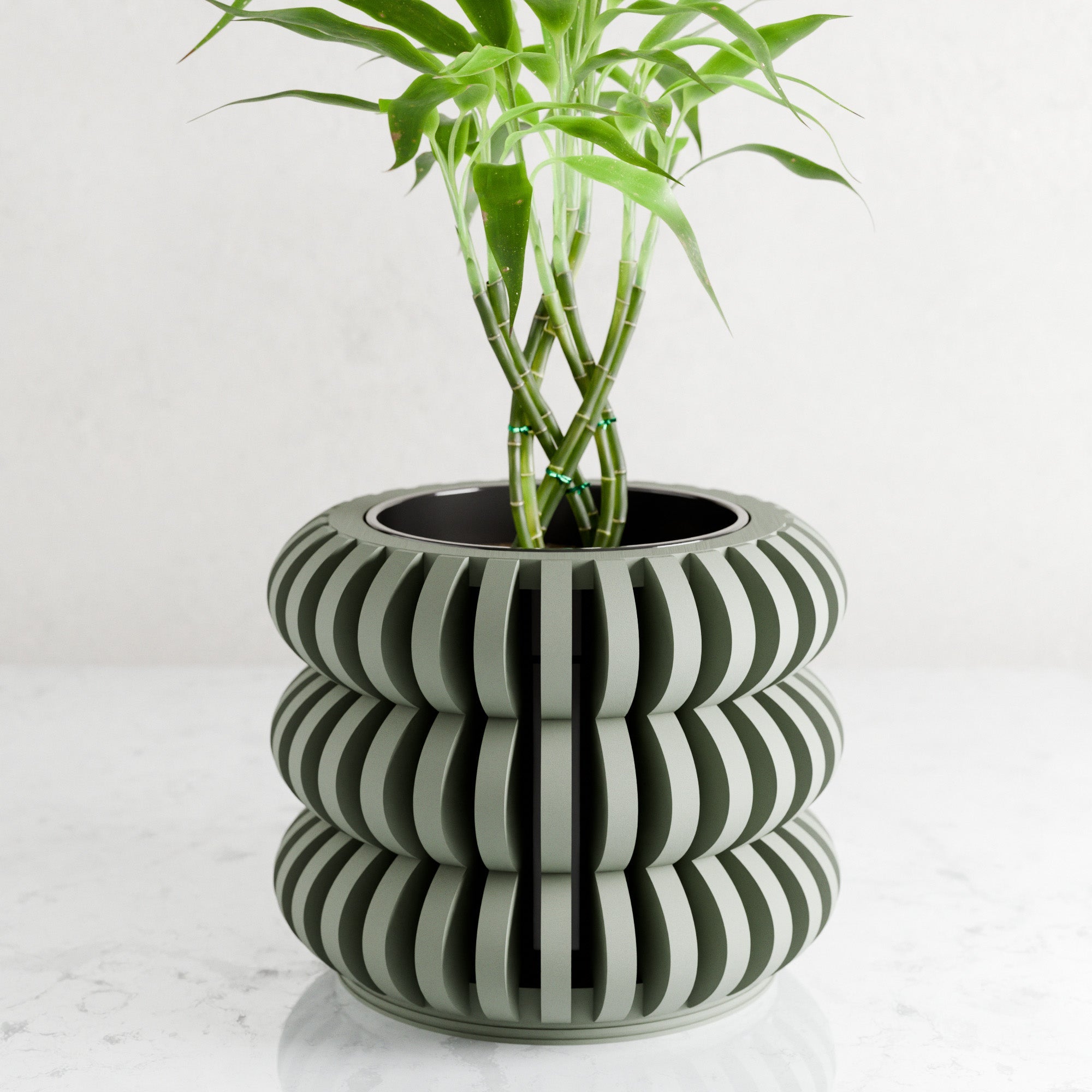 Triple Bubble Orchid Planter from Modernized Pottery