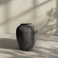 Pompeii Terranova, Fiber Clay Vessel in Weathered Black, Aged Gray, or Antique Umber, 14.1"D x 15.7"H