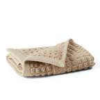 JUNA Check Washcloth, Sand
