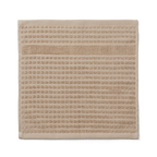 JUNA Check Washcloth, Sand
