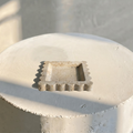 Penelope Scalloped-edge Tray in Beige Travertine
