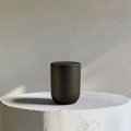 Nova Raven Modern Candēla Vessel with Lid, 2.3"D x 4"H