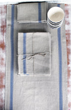 Thieffry Belgian Linen Dishtowel, Blue