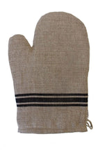 Thieffry Belgian Linen Oven Mitt, Black