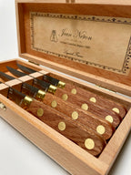La Fourmi 4 Piece Laiton Steak Knife Set in Wood Presentation Box