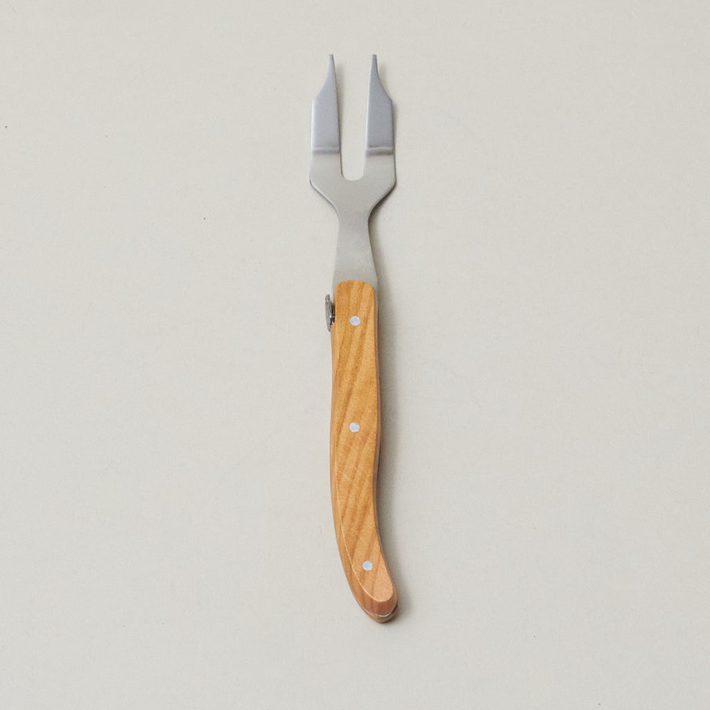 Set of 4 Laguiole Mini Cheese Fork Olivewood