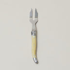Set of 4 Laguiole Mini Cheese Fork Pale Horn