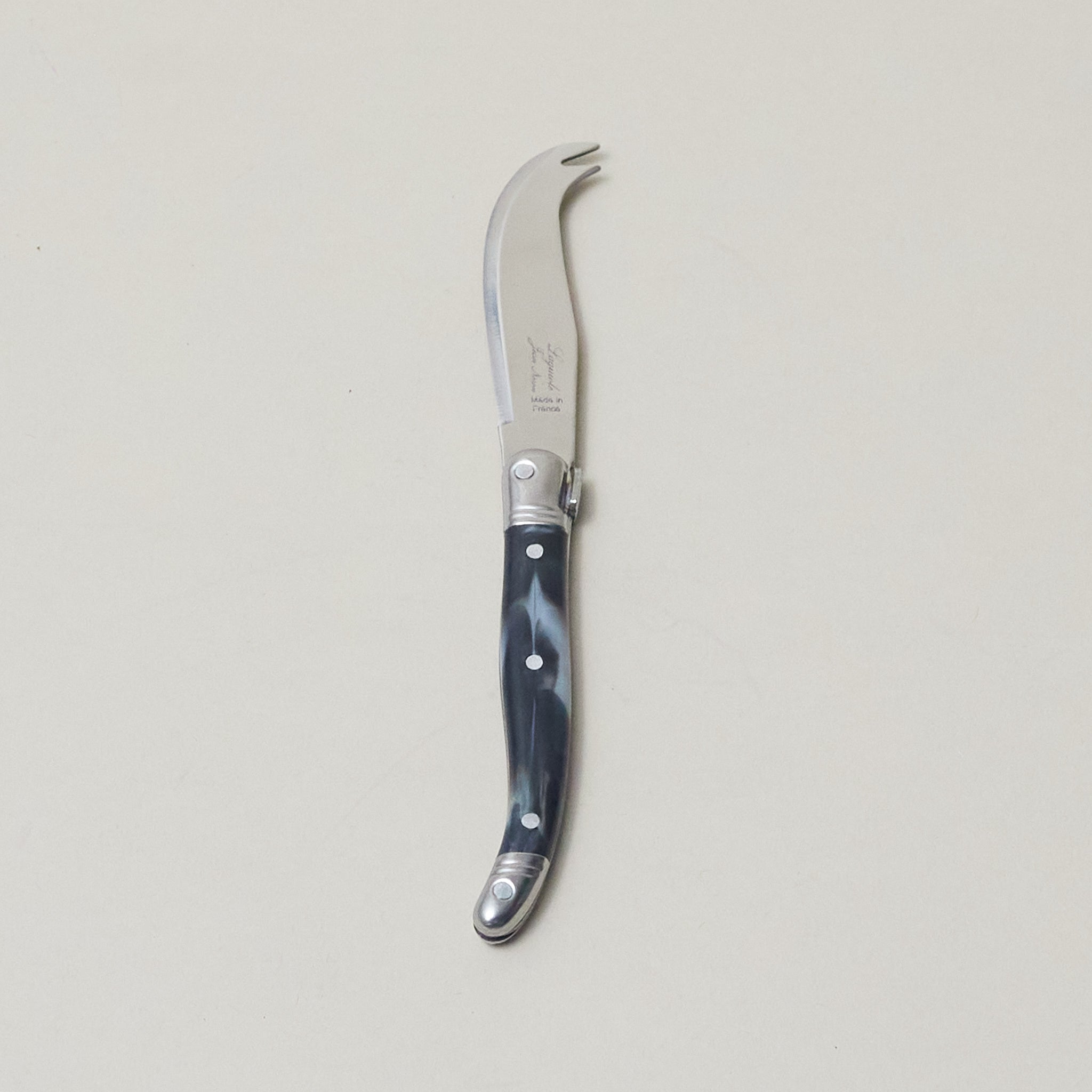Set of 4 Laguiole Mini Fork-tipped Knife Black Marble