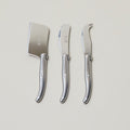 Laguiole 3 Piece Mini Cheese Utensil Set, Stainless Steel in Kraft Paper Box