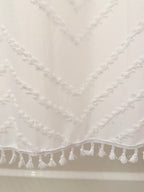 Capri Tufted Chevron Shower Curtain