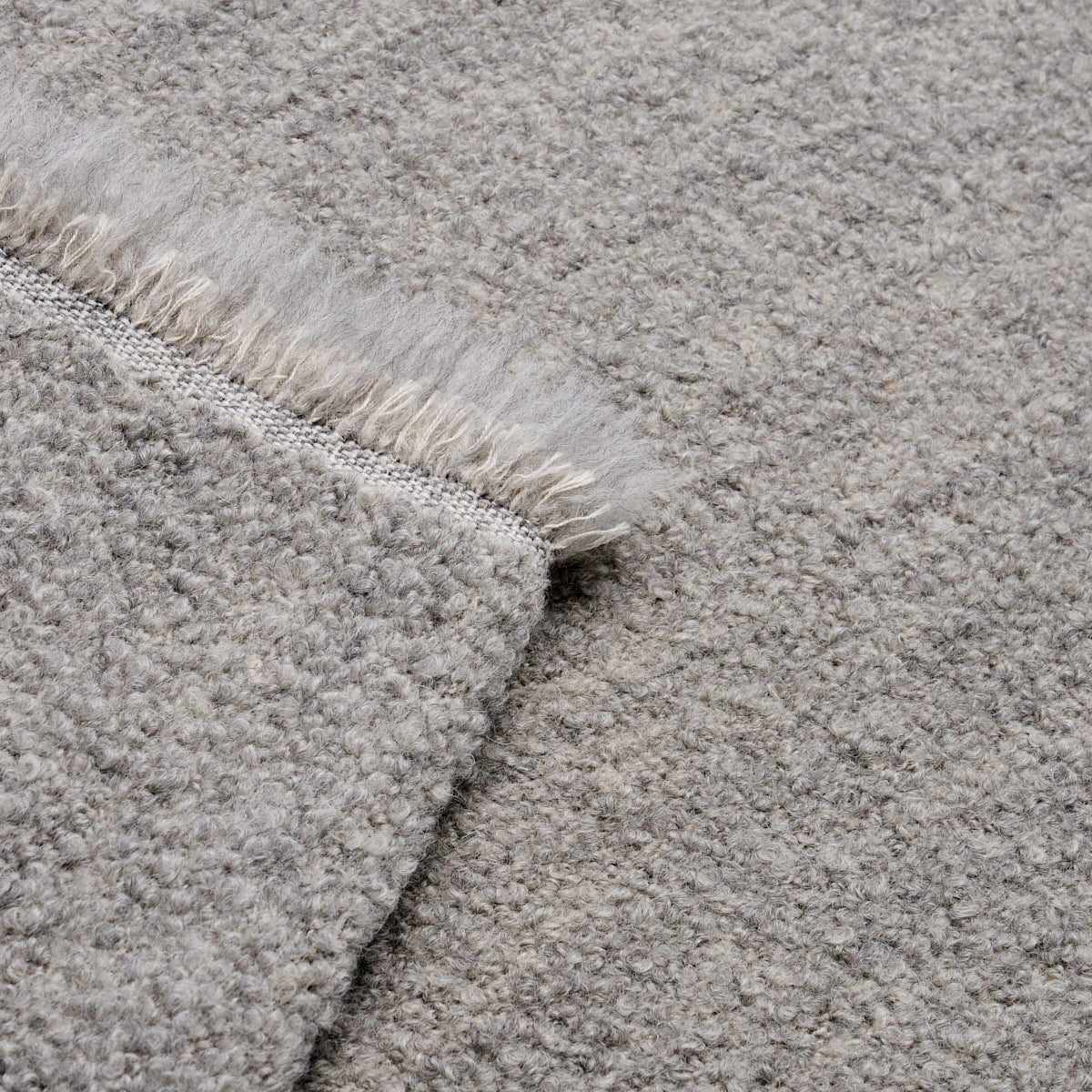 Oskar Alpaca Wool Bouclé - Grey - Schumacher 82052 Fabric