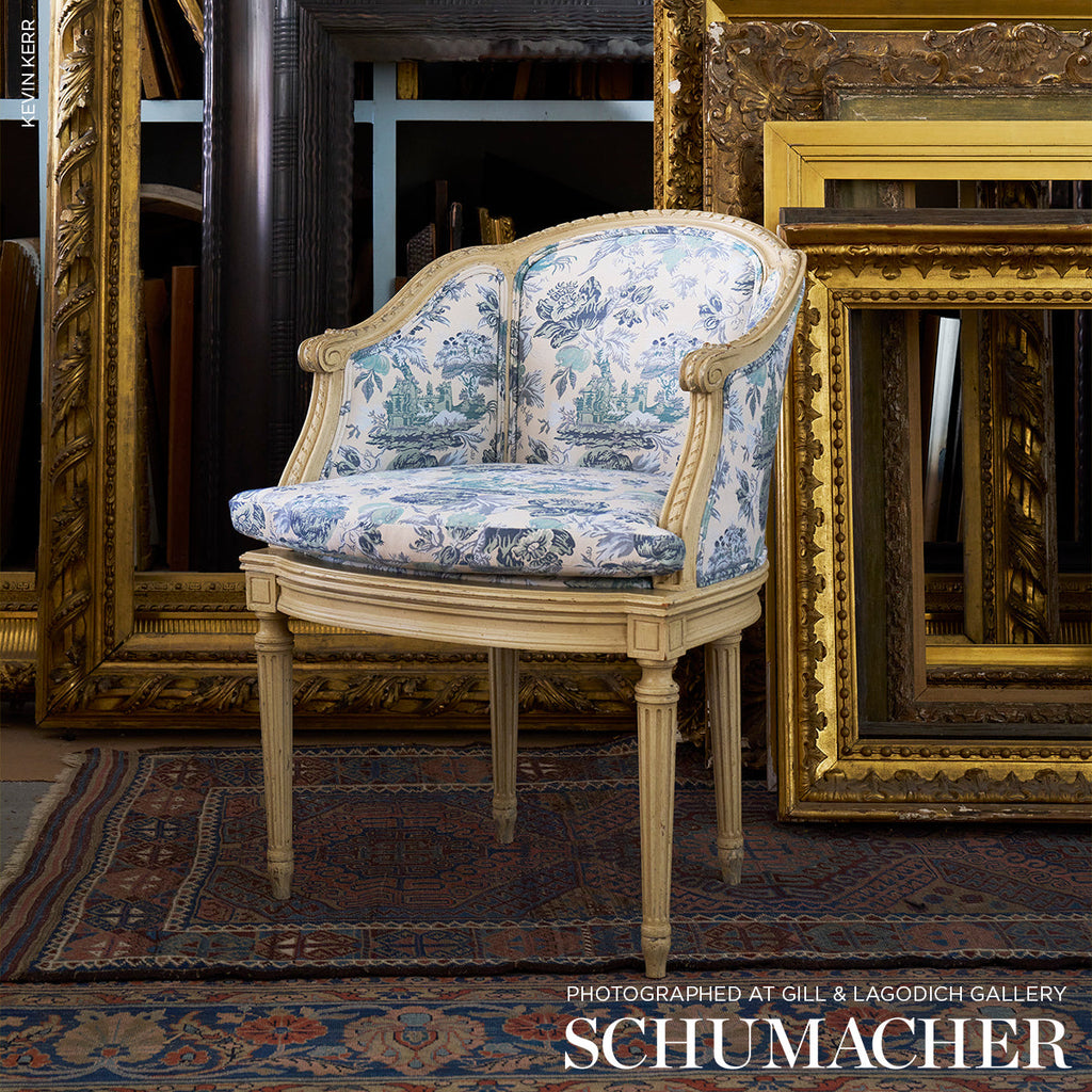 Jardin De Louis - Delft - Schumacher 84880 Fabric