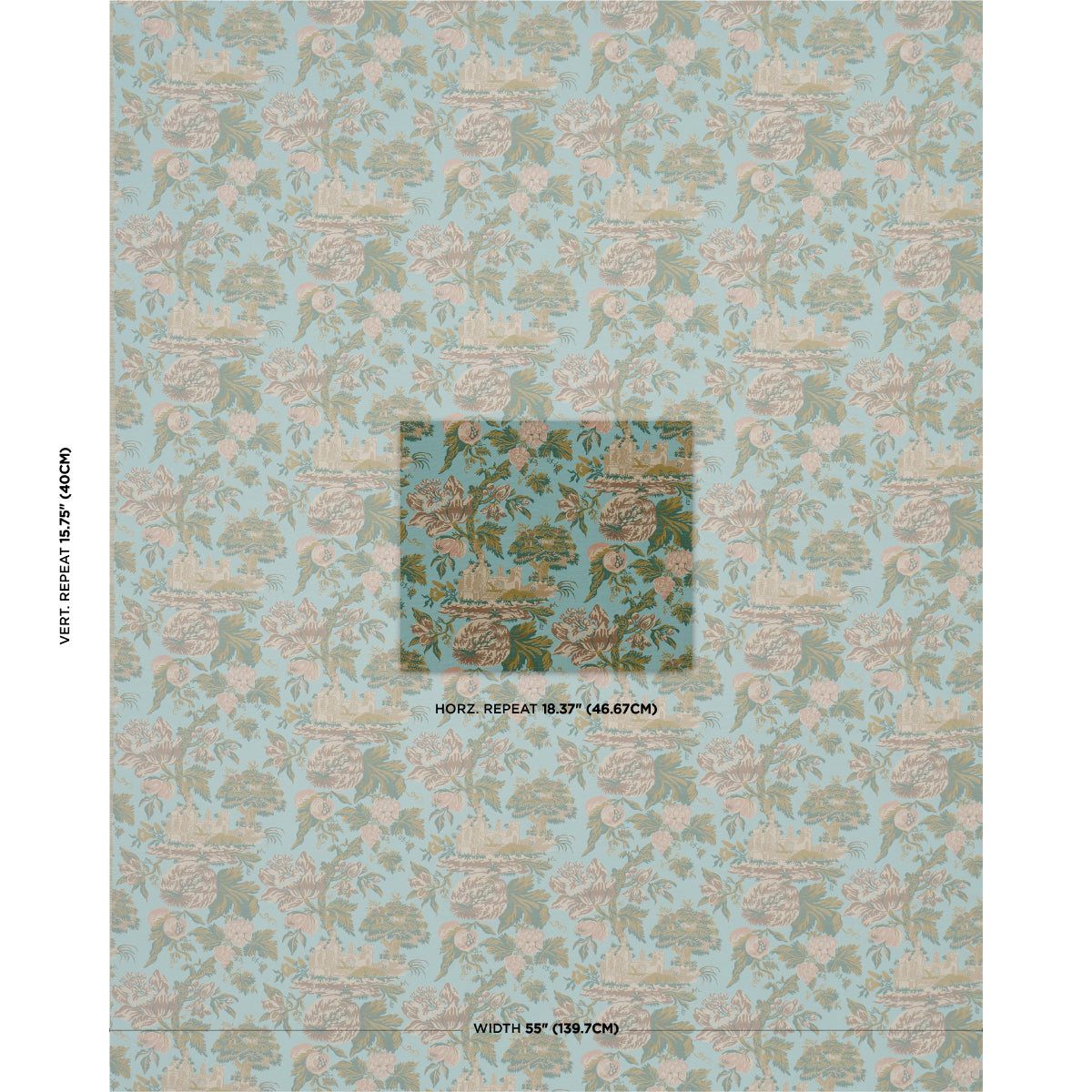 Jardin De Louis - Printemps - Schumacher 84882 Fabric
