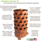 Garden Tower 2™, 50-Plant Composting Vertical Garden Planter (Dropship)