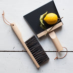 Andree Jardin "Mr & Mrs Clynk" Black Hand Brush, Dustpan and Wall Hooks