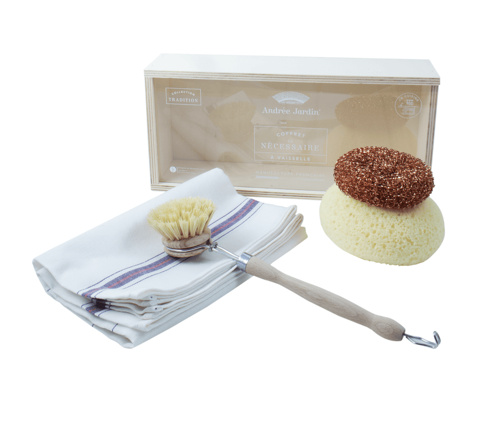 Andree Jardin Dish Kit in Wooden Box with Acrylic Lid