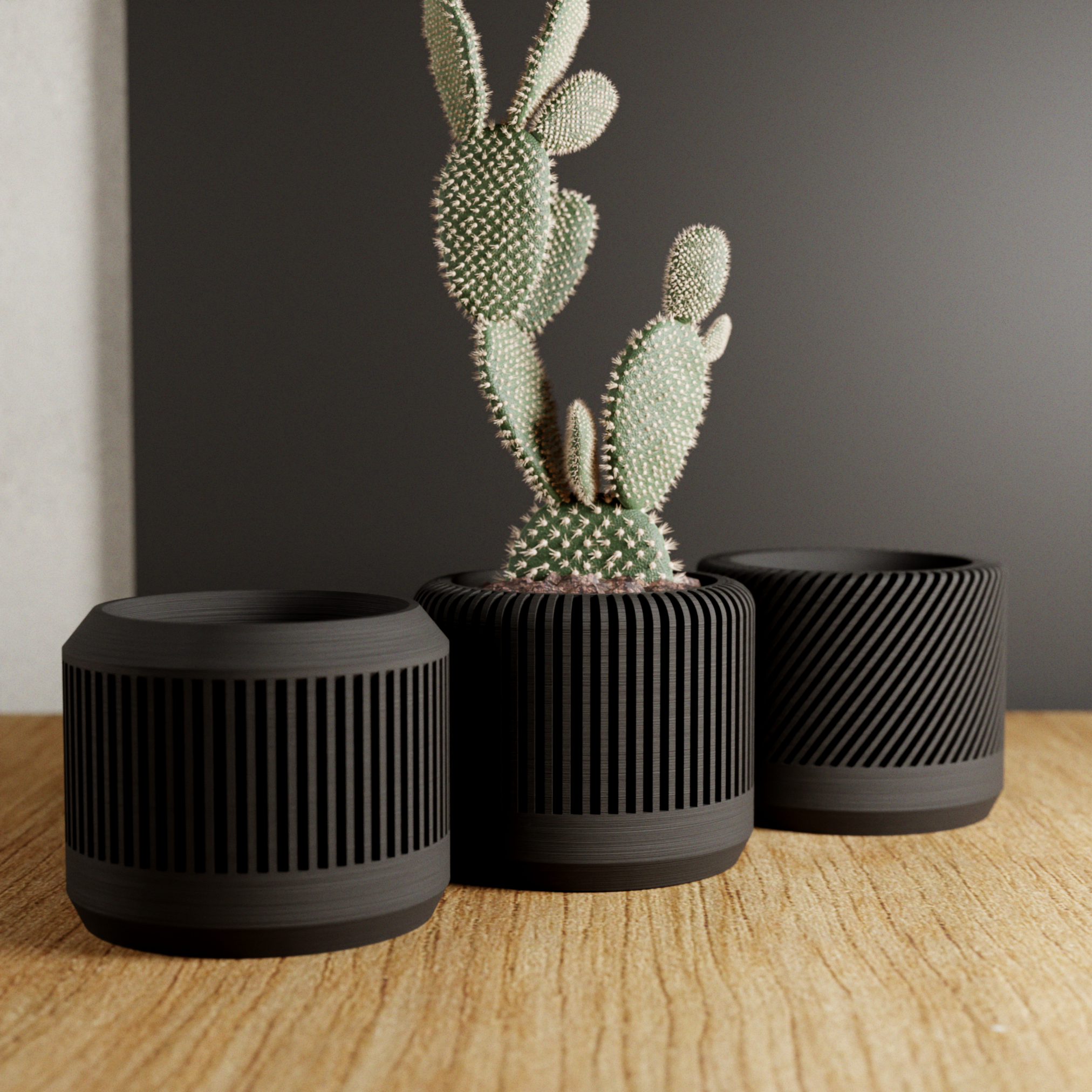 Bamboo Planter Set from Modernized Pottery
