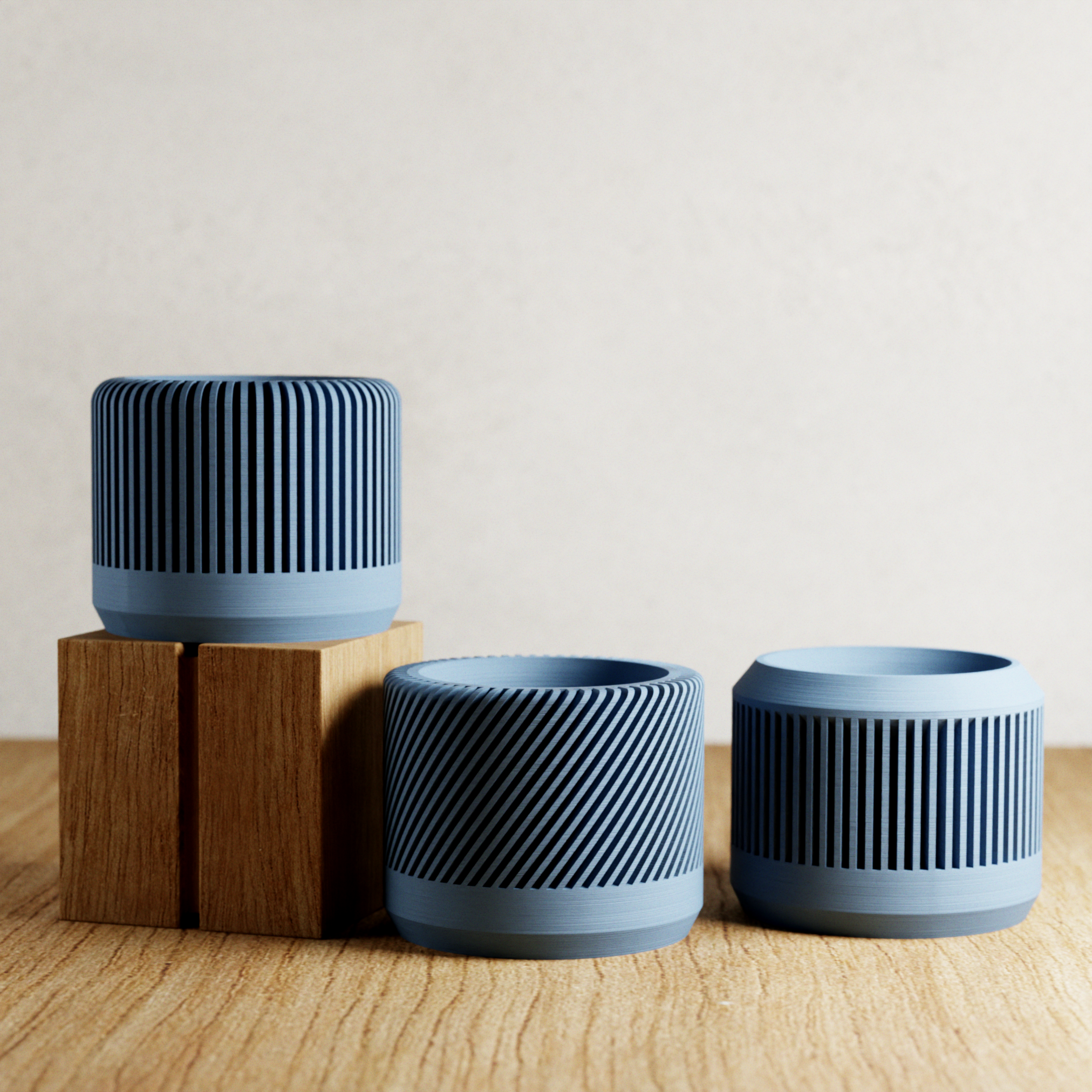 Bamboo Planter Set from Modernized Pottery