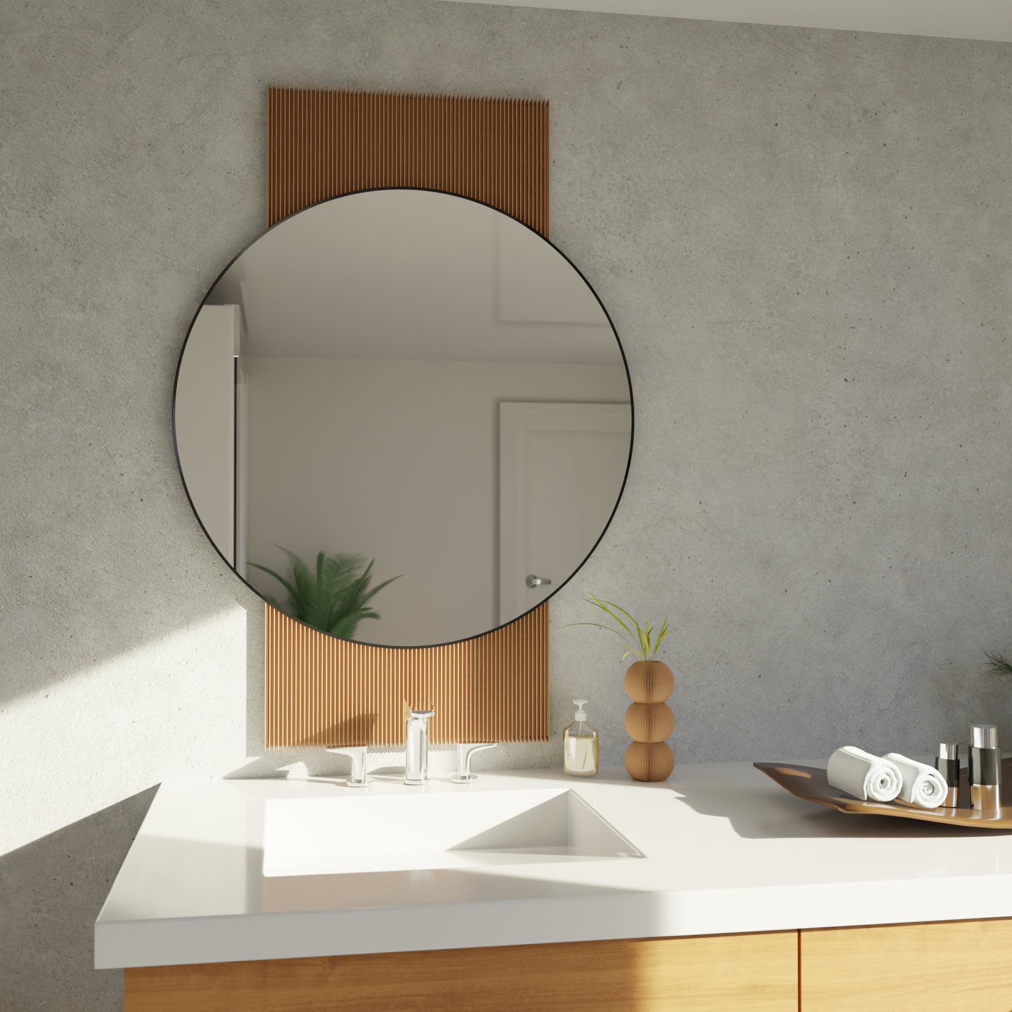 Sol Mirror from Modernized Pottery