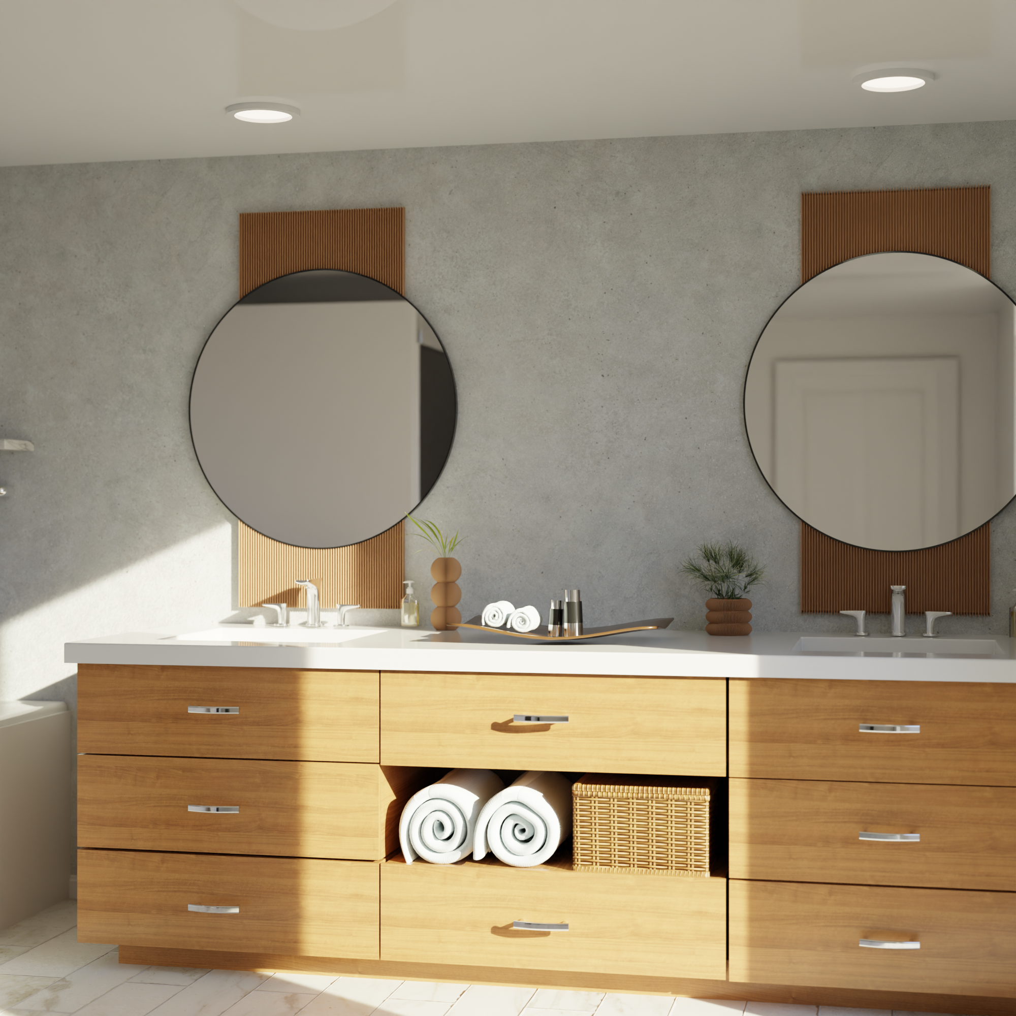 Sol Mirror from Modernized Pottery