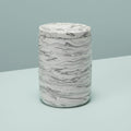 Marbled Cement Bath Canister, Gray