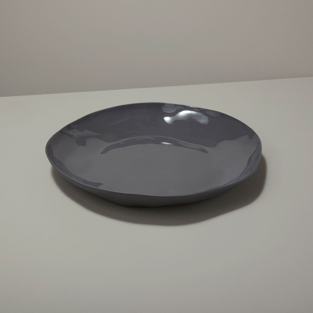 Tam Stoneware Platter, Slate