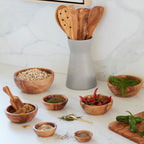 Olive Wood Nesting Bowls, Set of 3