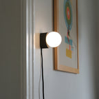 Misewell Iota Sconce in white matte glaze