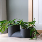handmade double ceramic plant pot by Misewell